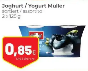 Coop Joghurt/Yogurt Müller sortiert/assortito 2 x 125 g offerta