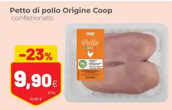 Coop Petto di pollo Origine Coop confezionato offerta