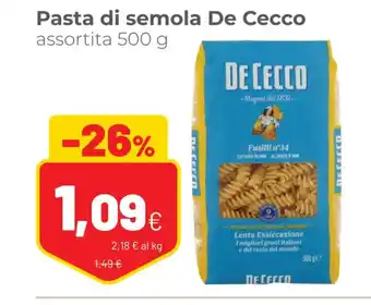 Coop De Cecco Pasta di semola assortita 500 g offerta