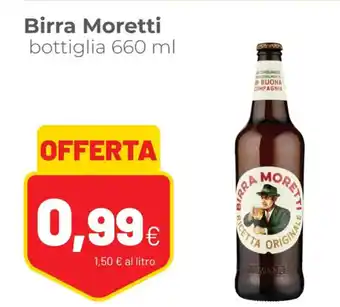 Coop Birra Moretti bottiglia 660 ml offerta