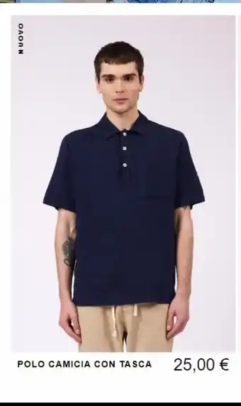 Polo camicia con tasca