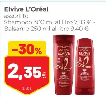 Coop L'Oréal Elvive assortito Shampoo 300 ml , Balsamo 250 ml offerta