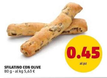 PENNY Sfilatino Con Olive 80 g offerta
