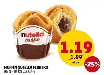 PENNY Nutella Muffin Ferrero 86 g offerta