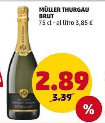 PENNY Müller Thurgau Brut 75 cl offerta