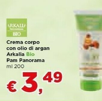 Metà Pam Panorama Crema Corpo Con Olio Di Argan Arkalia Bio offerta