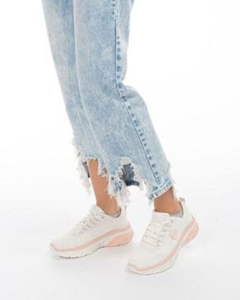 Enrico coveri - universe mesh sneakers bianca in tela con soletta memory soft