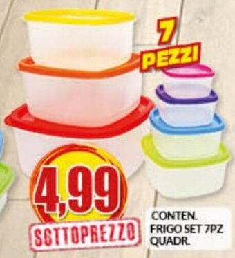 Risparmio Casa Conten. Frigo Set 7pz Quadr. offerta