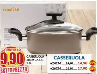 Risparmio Casa Royalukb Casseruola 20cm c/cop. 2.4L offerta