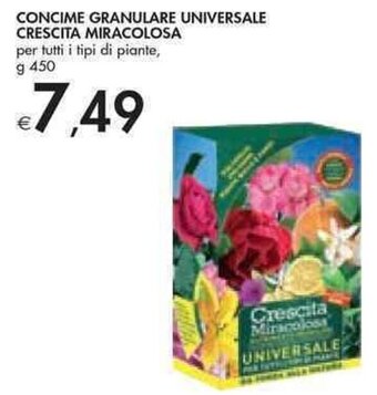 Bennet Crescita Miracolosa Concime Granulare Universale Per Tutti I Tipi di Piante g 450 offerta