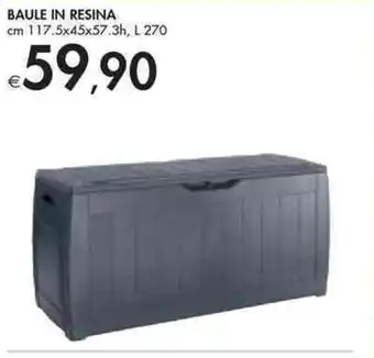 Bennet Baule In Resina cm 117.5x45x57.3h, L 270 offerta