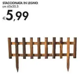 Bennet Staccionato In Legno cm 65 x 35.5 offerta