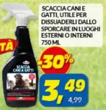 Risparmio Casa Scaccia Cani e Gatti, Utile per Dissuaderli Dallo Sporcare in Luoghi Esterni o Interni 750 ml offerta