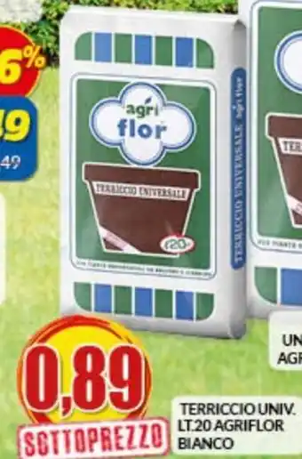 Risparmio Casa Agriflor Terriccio Univ. lt. 20 Bianco offerta