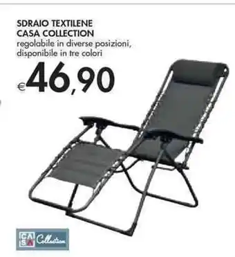 Bennet Soraio Textilene Casa Collection regolabile in diverse posizioni , disponibile in tre colori offerta