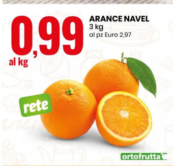 Eurospin Arance Navel 3 kg offerta
