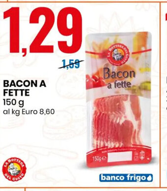 Eurospin Bacon A Fette 150 g offerta