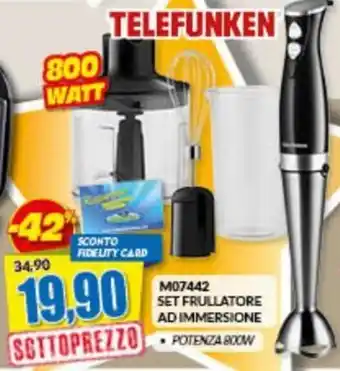 Risparmio Casa Telefunken M07442 Set Frullatore Ad Immersione offerta