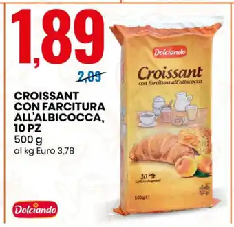Dolceando Croissant Con Farcitura All'Albicocca, 10 Pz 500 g