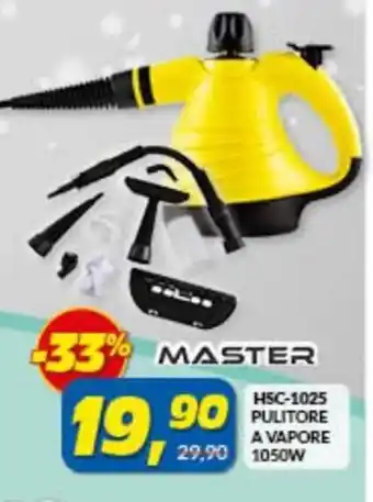 Risparmio Casa Master HSC-1025 Pulitore a Vapore 1050W offerta