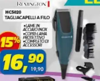 Risparmio Casa Remington HC5020 Tagliacapelli a Filo offerta