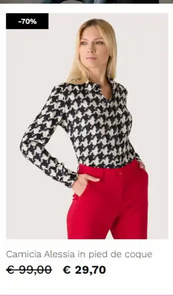 Camomilla Italia Camicia alessia in pied de coque offerta