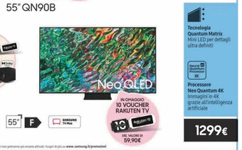 Euronics Samsung Neo QLED 55" QN90B offerta