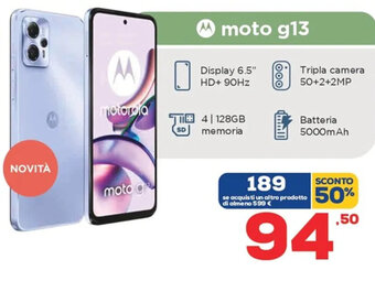 Euronics Motorola moto g13 offerta