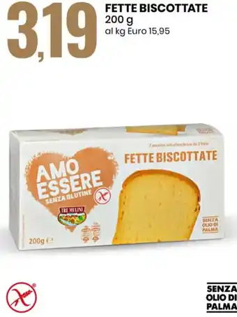 Eurospin Amo Essere Senza Glutine Fette Biscottate 200 g offerta