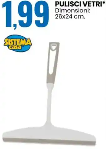 Eurospin Sistema Casa Pulisci Vetri 26x24 cm offerta