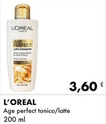 L'Oreal Age perfect tonico/latte 200 ml