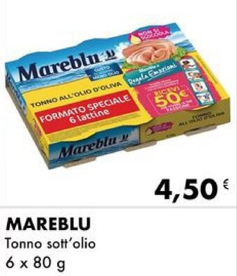 Iper Tosano Mareblu Tonno sott'olio 6 x 80 g offerta