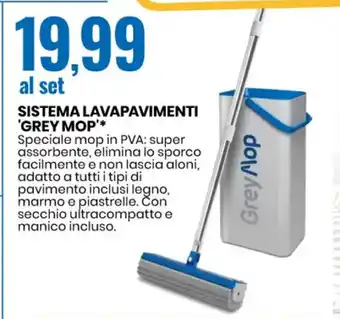Sistema Lavapavimenti Grey Mop