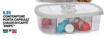 Eurospin Snips Contenitore Porta Capsule/Cialde Di Caffe offerta
