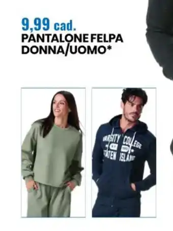 Eurospin Pantalone Felpa Donna/Uomo offerta