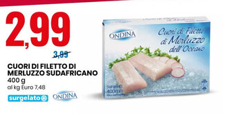 Eurospin Cuori Di Filetto Di Merluzzo Sudafricano 400 g offerta