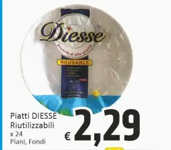 Paghi Poco Piatti di plastica diesse offerta