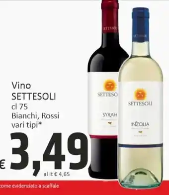 Paghi Poco Vino sette soli offerta