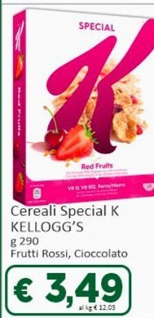 Paghi Poco Cereali kellogg's offerta