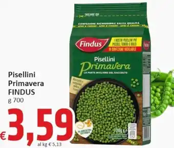 Paghi Poco Piselli findus offerta