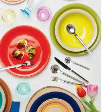 Carrefour Servizio piatti Kiklos 18 pezzi, in stoneware offerta