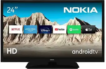 Amazon Nokia smart televisione android tv - 24 pollici (60cm) televisore hd, av stereo, wifi, 12 volt, triple tuner dvb-c/s2/t2, ... offerta