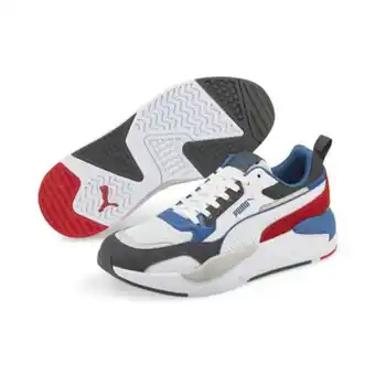 Globo Moda Puma - sneakers da uomo bianca e grigia con dettagli colorati e soletta in memory foam - x ray 2 square sd offerta