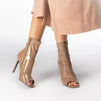 Globo Moda Miss globo - stivaletto spuntato beige lucido e tacco 11,5cm offerta