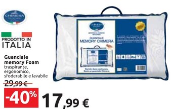 Carrefour Guanciale memory Foam offerta