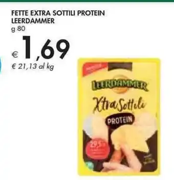 Bennet Leerdammer Fette Extra Sottili Protein 80 g offerta