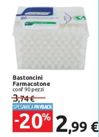 Carrefour Bastoncini Farmacotone conf 90 pezzi offerta