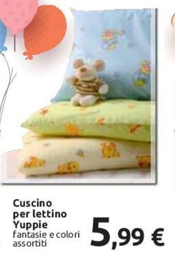 Carrefour Cuscino per lettino Yuppie fantasie e colori assortiti offerta