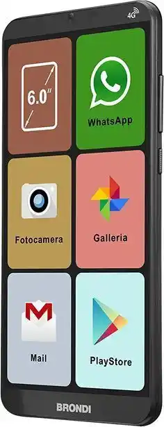 Brondi smartphone amico smartphone xl nero 6.0" smartphone dual sim