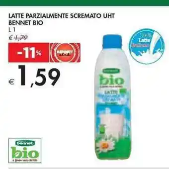Bennet Bennet Bio Latte Parzialmente Scremato UHT 1 L offerta